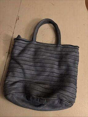 Sundance Light Blue Leather Tote
